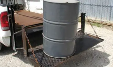 A grey barrel
